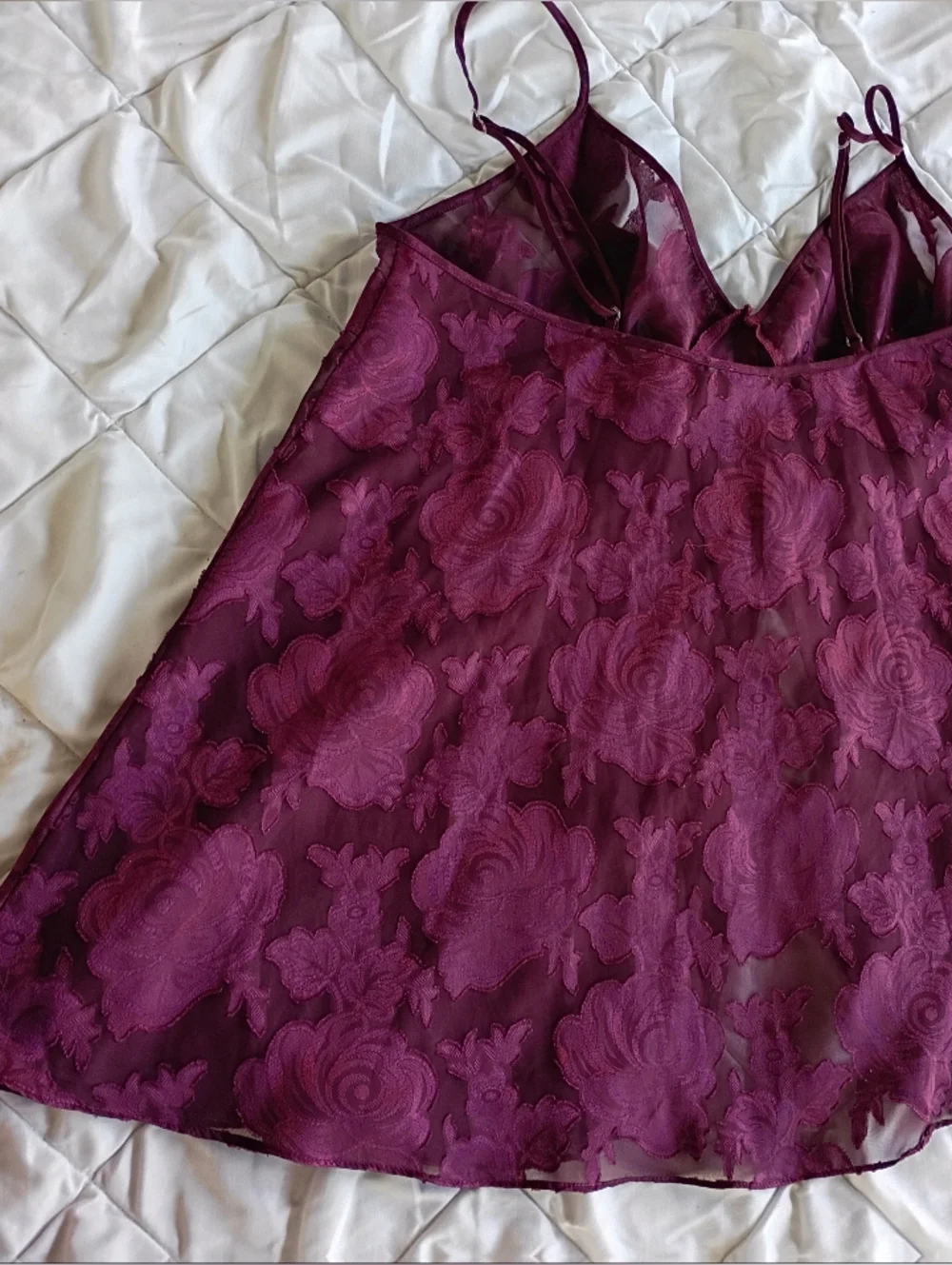 Vintage Lacey Teddie Nightie Lingerie Top - Picture 8 of 8
